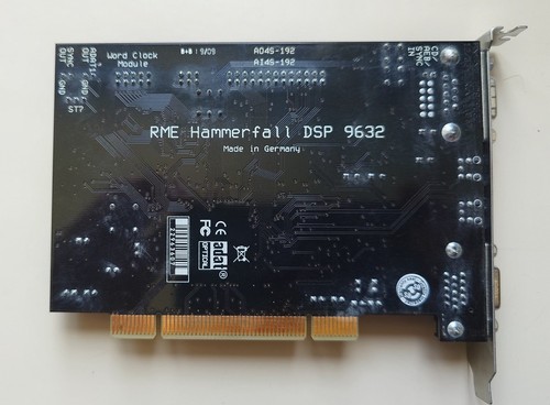 Rme hammerfall dsp 9632 pci - hammerfall,