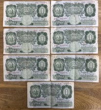 7 x 1930’s B.G.Catterns £1