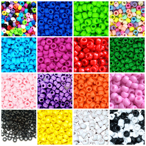 Acryl ponyperlen blickdicht - acryl, ponyperlen,