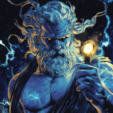 Wandtattoo aufkleber zeus gott - aufkleber,