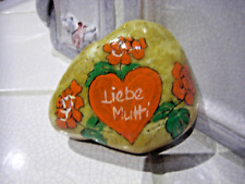 Flußkiesel, "Liebe Mutti", handbemalt, Valentinstag / Muttertag, Briefbeschwerer