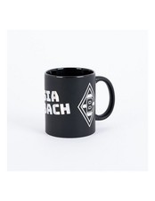 VFL Borussia Mönchengladbach Tasse Becher Kaffeebecher Teebecher Silbermetallic