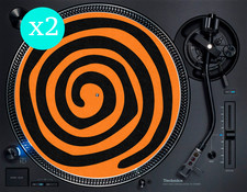 Orange Spiral Tribe Swirl 12"