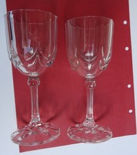 2 alte Weingläser aus Frankreich France Cristal Kristall