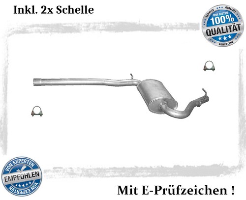 Mittelschalldämpfer für audi - mittelschalldämpfer,