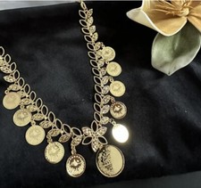 Tugra Kolye Osmanli Gold Kette 22 Karat Vergoldet