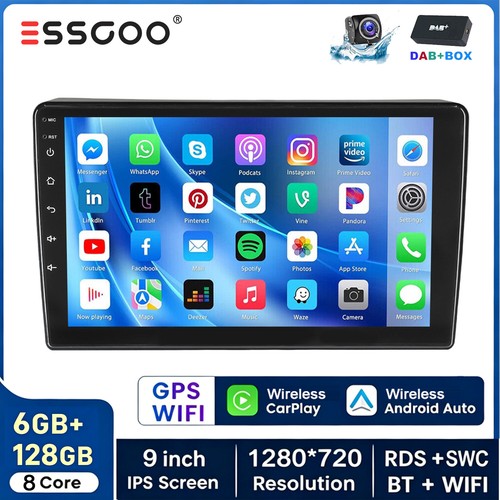 Dab 128g carplay autoradio - dab+, 6+128g
