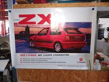Citroen Werbung Plakat ZX original NOS