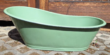 alte Kinderbadewanne Email Emaille Wanne Deko antik Garten