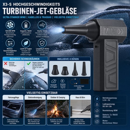 130000rpm akku gebläse - akku,