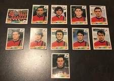 Panini WM 1998 Team Spanien 11 x Sticker