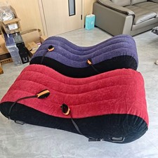 Aufblasbare-Sex-Möbel-Split-Bein-Sofa mit Manschetten Lendenkissen LiebePosition