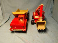DDR Blechspielzeug Mammut Muldenkipper und Bagger