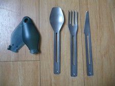 Quechua Camping-Besteck Messer Gabel Löffel 18 cm