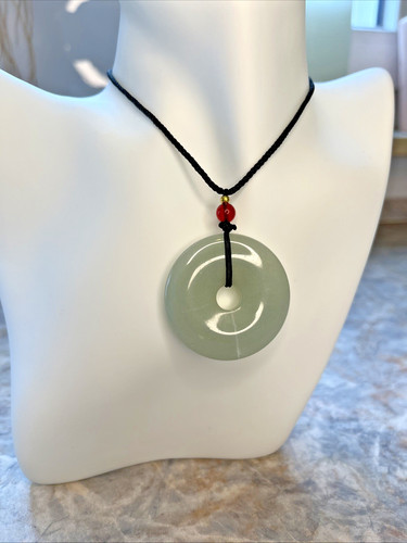 Grüne jade donut kette - donut,
