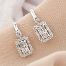 Luxus 10K Weiss Gold 0.55Ct