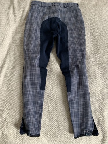 Reithose elt blaukariert - reithose,