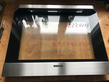 BEKO Mod.OUE22021 X.Backofentür .Tür für Herd / Backofen.2xGlas.59,5x46,5.Gut.