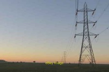 Photo 6x4 Twilight Pylons
