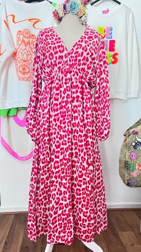 Musselin maxikleid leo rot - musselin,