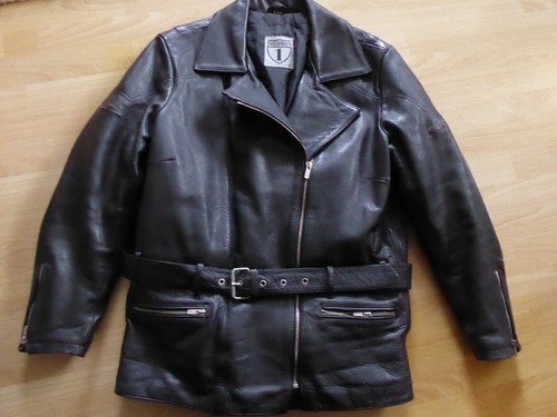 Hochwertige leder bikerjacke - hochwertige, leder-bikerjacke