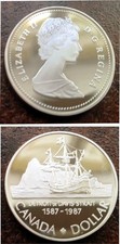 Kanada Silberdollar 1987