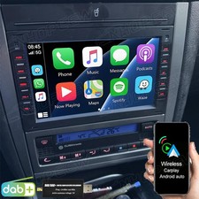 DAB+ 4+64GB Android 15 CarPlay Für VW Polo 9N Golf 4 Passat B5 T5 Autoradio Navi