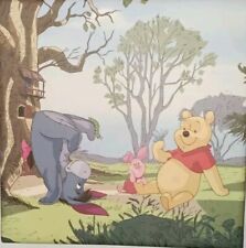 Keilrahmen Leinwand Winnie Pooh 35x35 Baby Kinderzimmer