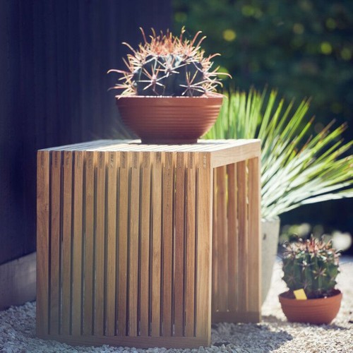 Hocker beistelltisch massiv - beistelltisch,