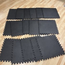 GORILLA SPORTS Bodenschutzmatte Puzzelmatte Set EVA 60x60cm 16 Stück Gebraucht