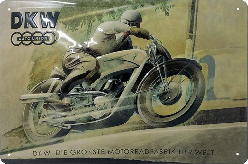 Geprägtes blechschild dkw - blechschild,