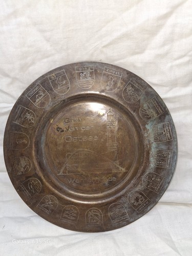 Ddr souvenir kupfer teller - kupfer,