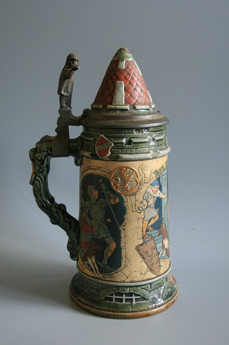 Antiker bierkrug mettlach der - mettlach,