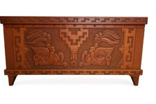 Truhe Mexico massiv Mahagoni