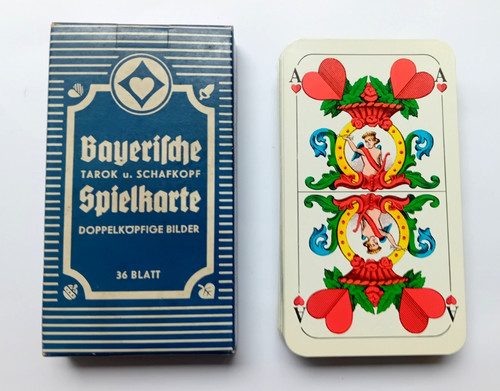 Vintage tarotkarten schafkopf - tarotkarten,