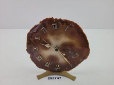 Tischuhr Achat Quartzwerk Römische Ziffern/Zahlen Zeit Deko Edelstein #255747