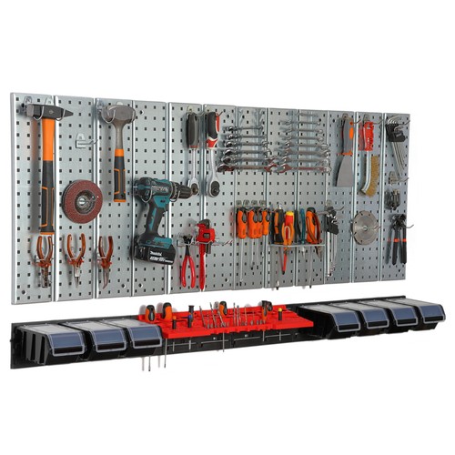 Werkzeugwand 156x72 metall - werkzeugwand,