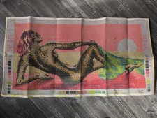 Bedruckter Stramin, Teppich