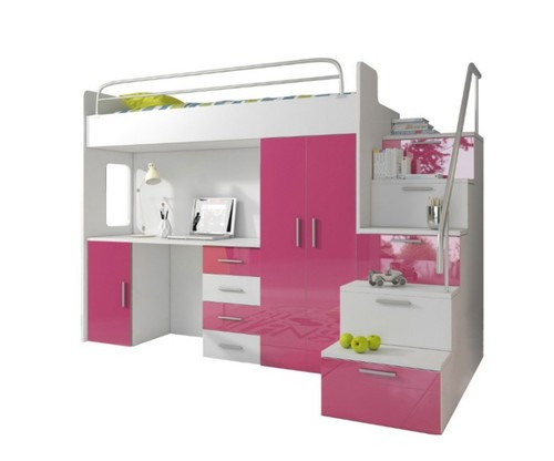 Doppelstockbett rosa tisch - doppelstockbett,