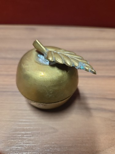 Messing apfel schmuck dose mit - schmuck,