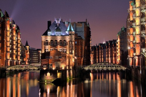 Leinwand bild hamburg - er, hafen