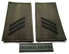 KLETT Rangabzeichen Hauptgefreiter schwarz  Bw Schulter Klappen Schlaufen