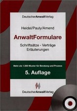 AnwaltFormulare: Buch