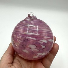 Glas Kugel Fensterkugel Einschmelzungen Glaskunst Opalglas Weihnachtskugel