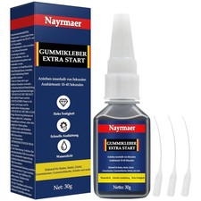 30g Gummikleber Extra Stark Wasserfest, Starke Bindung Gummi kleber Schwarz für