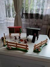 Playmobil Hasen und Meerschweinchen Gehege mit 2 Ställe