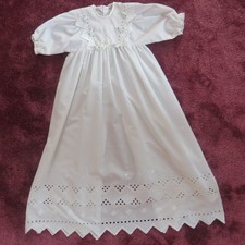 Taufkleid Überwurf Überkleid für Taufkissen Baby Spitze Langarm BABY HELD NEU