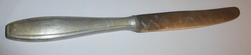 Altes messer besteck - alu, griff