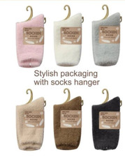 Frauen Winter Thermo Socken Soft Socks Fleece Flauschig Wollsocken bunt Outdoor