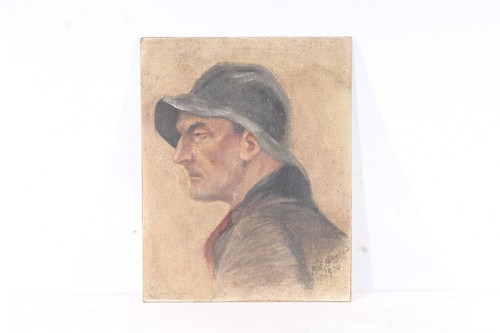 Alte zeichnung 1920 portrait - alte,